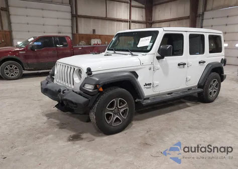 2021 Jeep Wrangler Unlimited Sport S 4X4 from USA, damaged, VIN 1C4HJXDNXMW775312